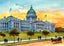 Mississippi State Capitol, Jackson, MS vintage print