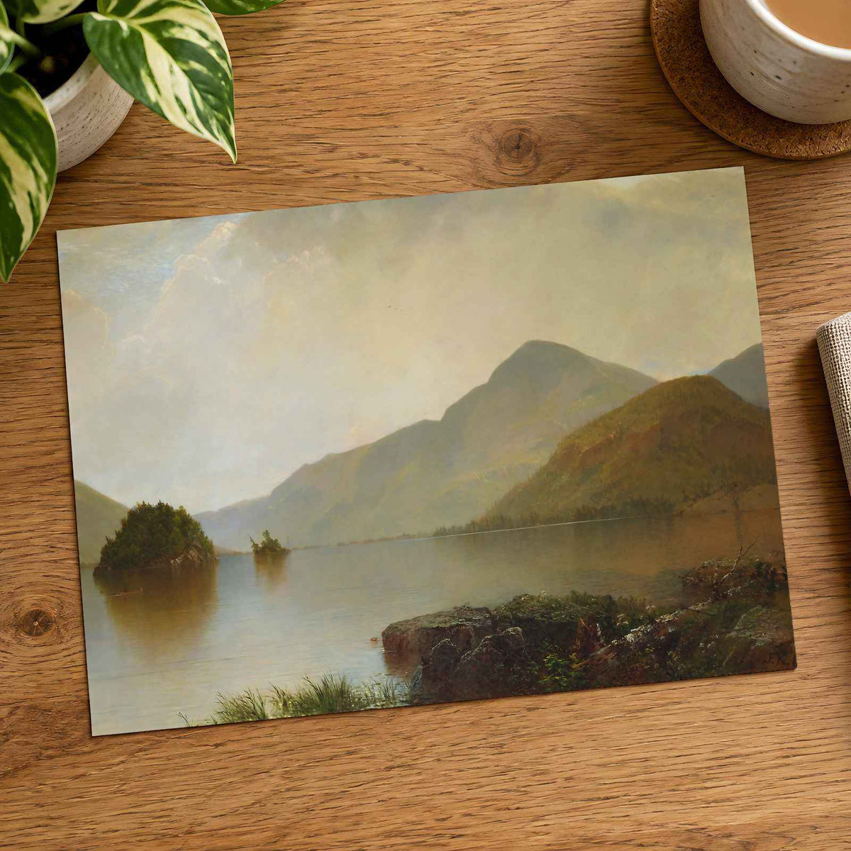 Lake George fine art print by John Frederick Kensett (1869)