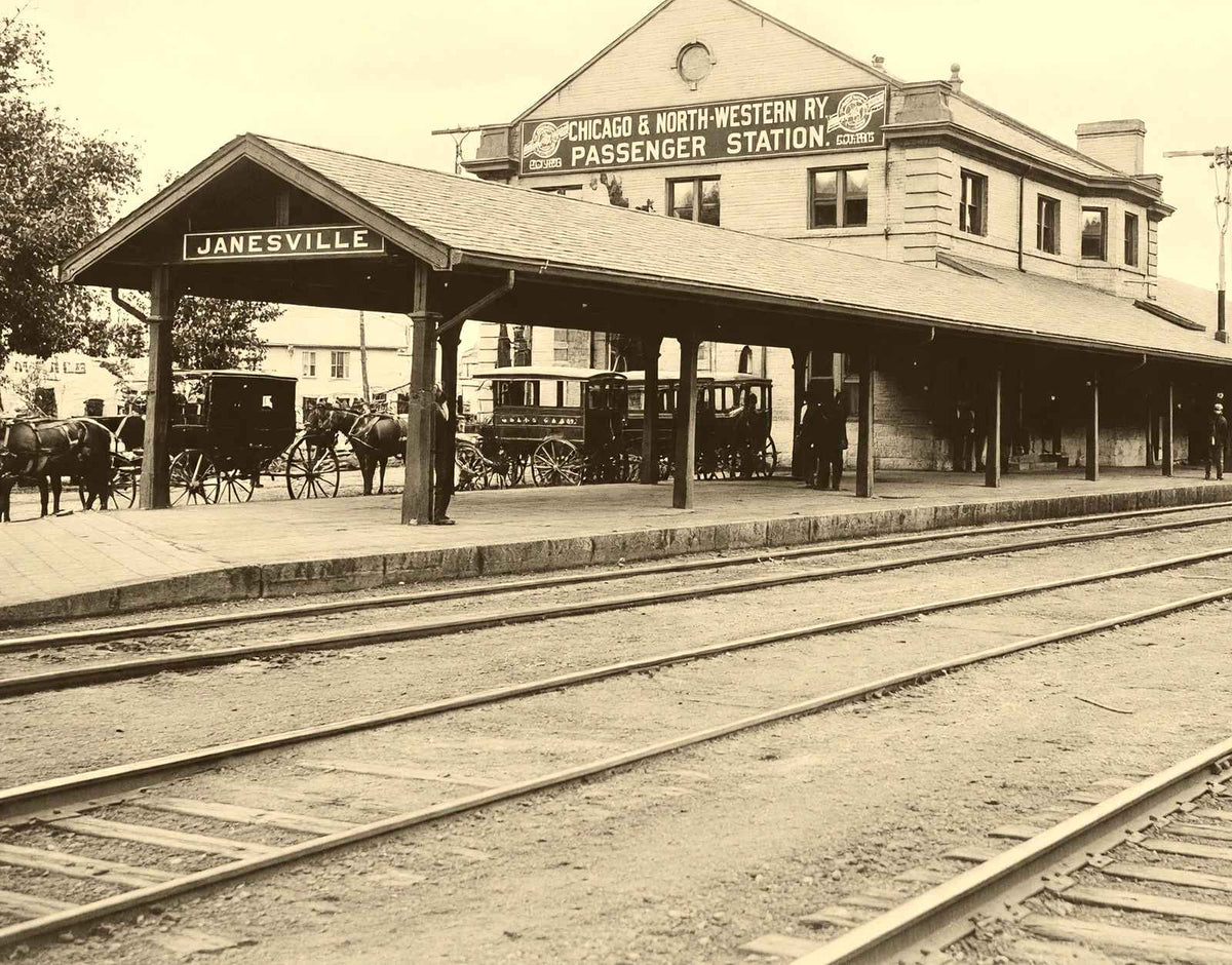 Historic Passenger Depot, Janesville WI 1905 restored photo print