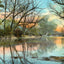 Swannanoa River, Asheville, NC in 1906 vintage print