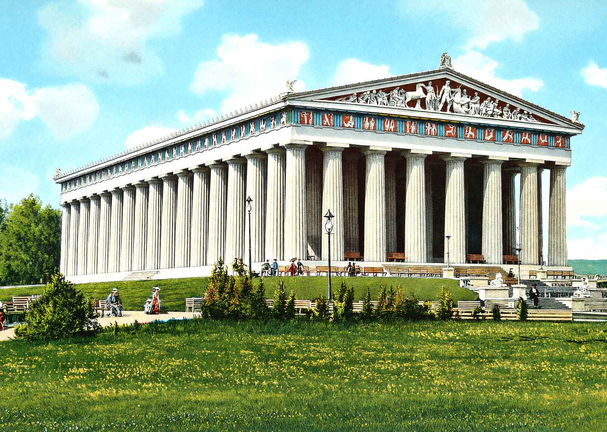 The Parthenon, Nashville, TN in 1906 vintage print