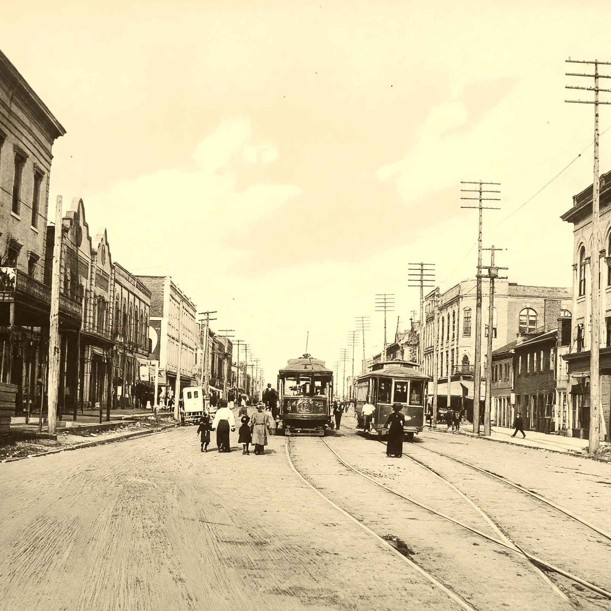 Main Street Looking Northeast Salisbury NC photo print
