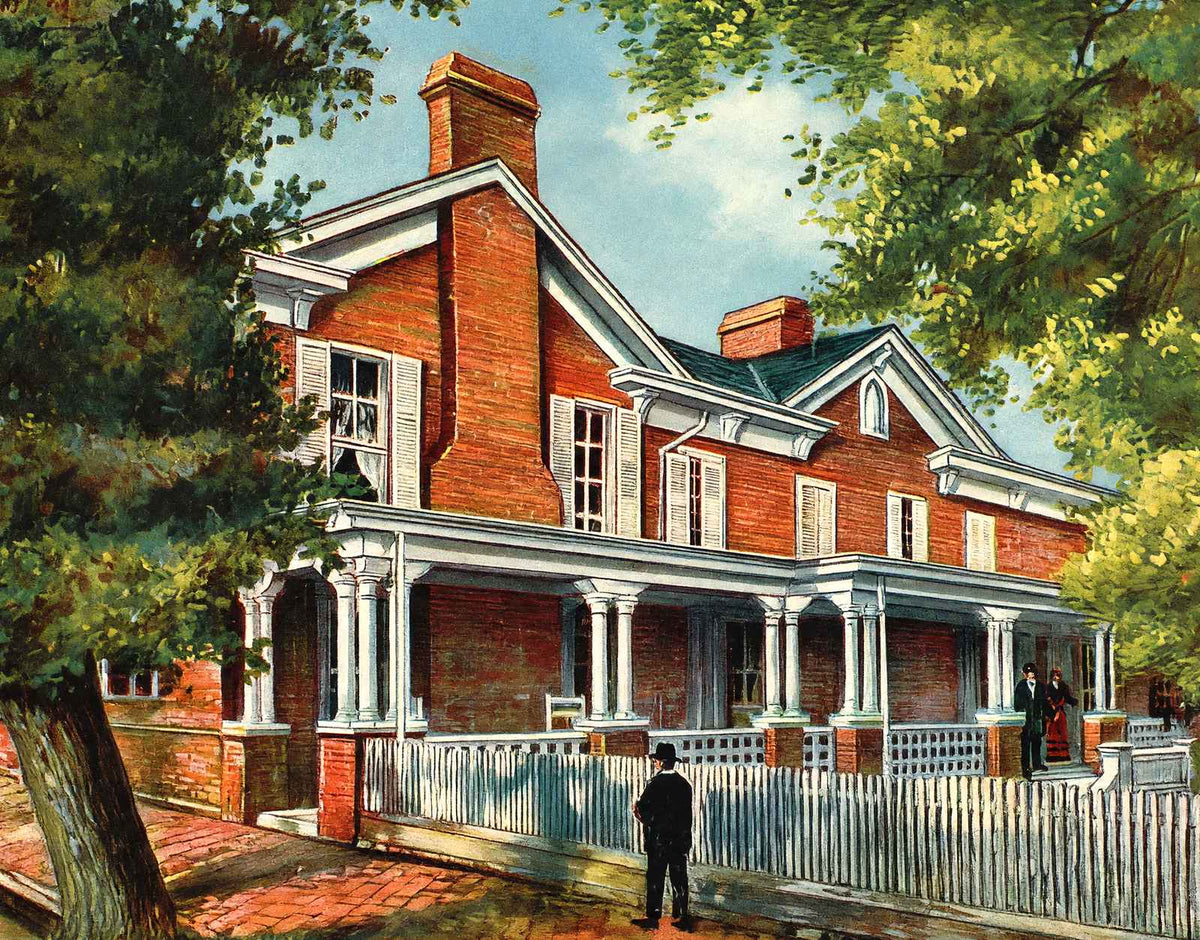 Home of Andrew Johnson, Greenville, TN vintage print