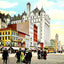 Broad Street from Market Street, Newark, NJ vintage print
