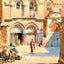 Entrance to Holy Sepulchre, Jerusalem painting