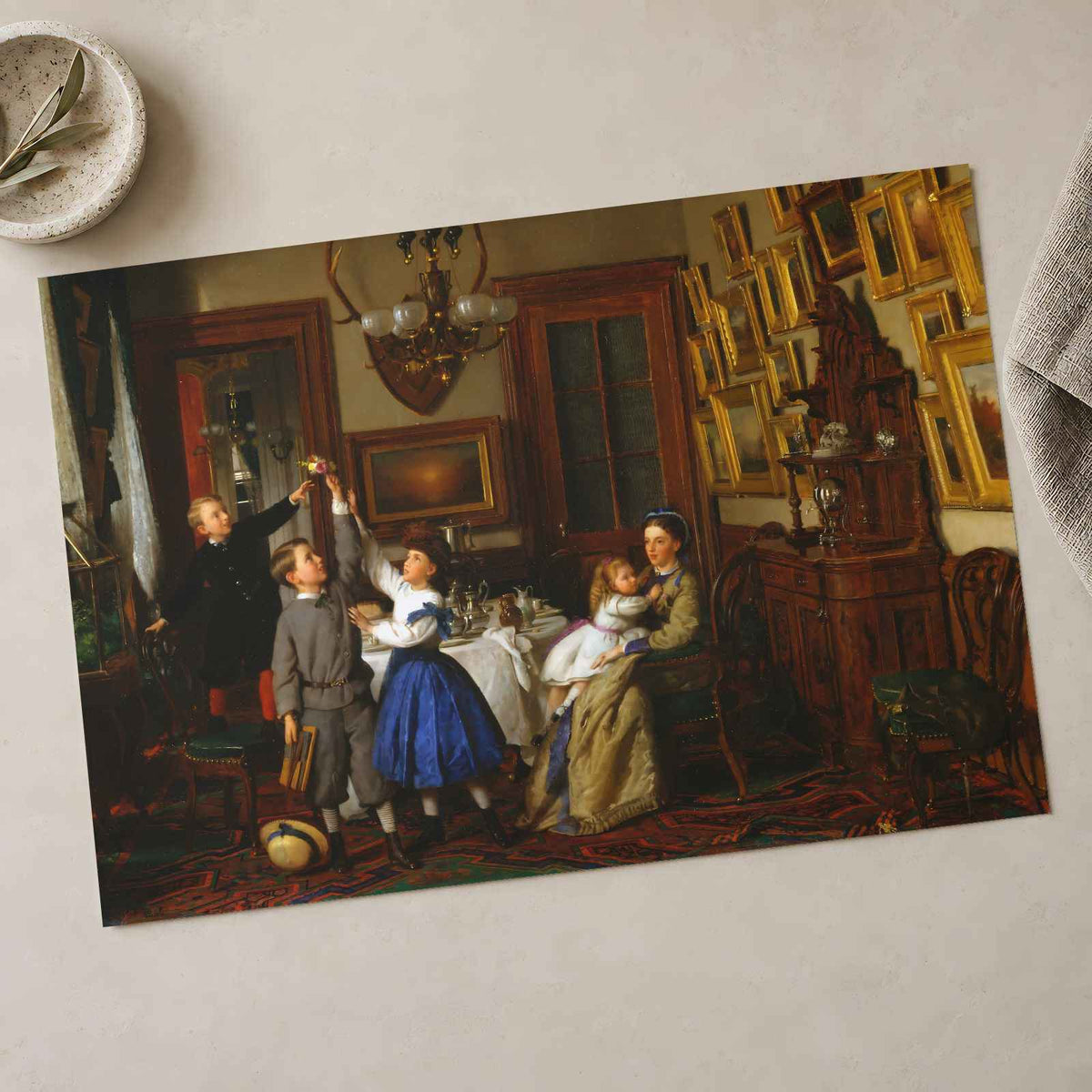 The Contest for the Bouquet art print by Seymour Joseph Guy (1866)