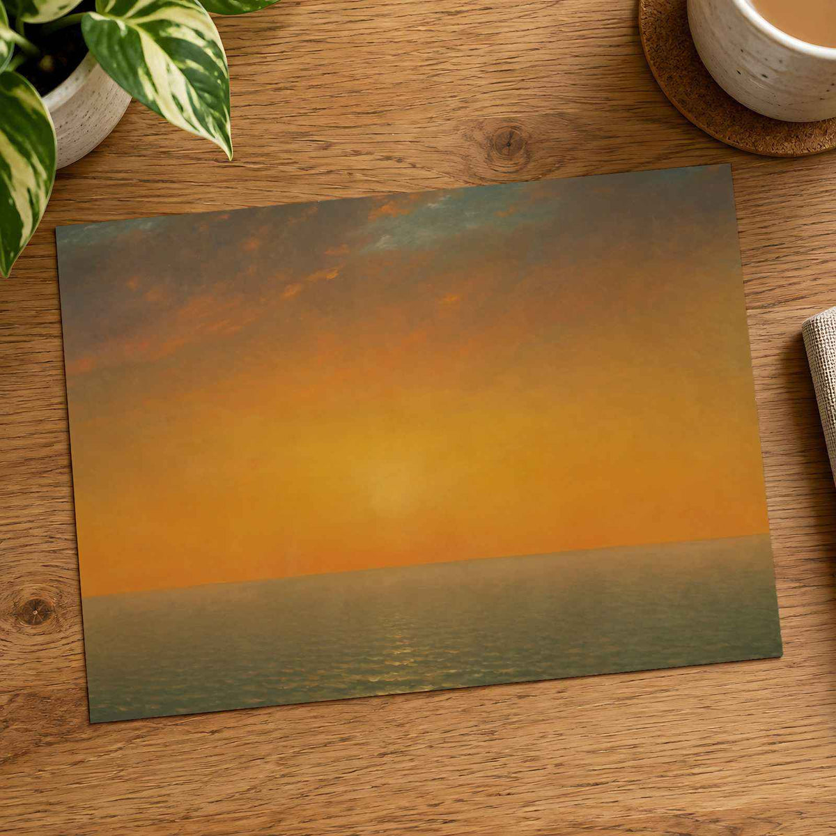 Sunset on the Sea art print by John Frederick Kensett (1872)