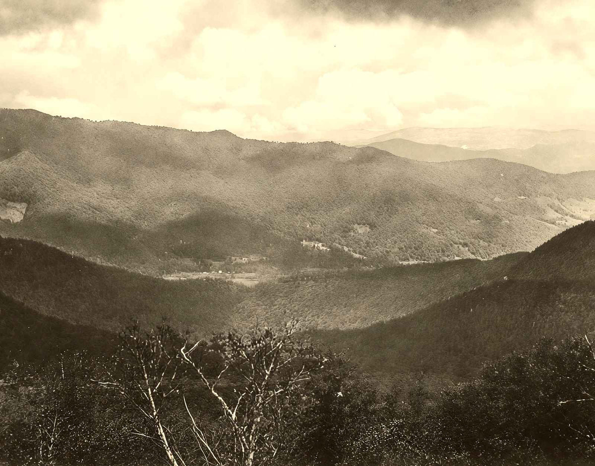 Grey Beard from Craggy Mountain, Asheville NC restored photo print