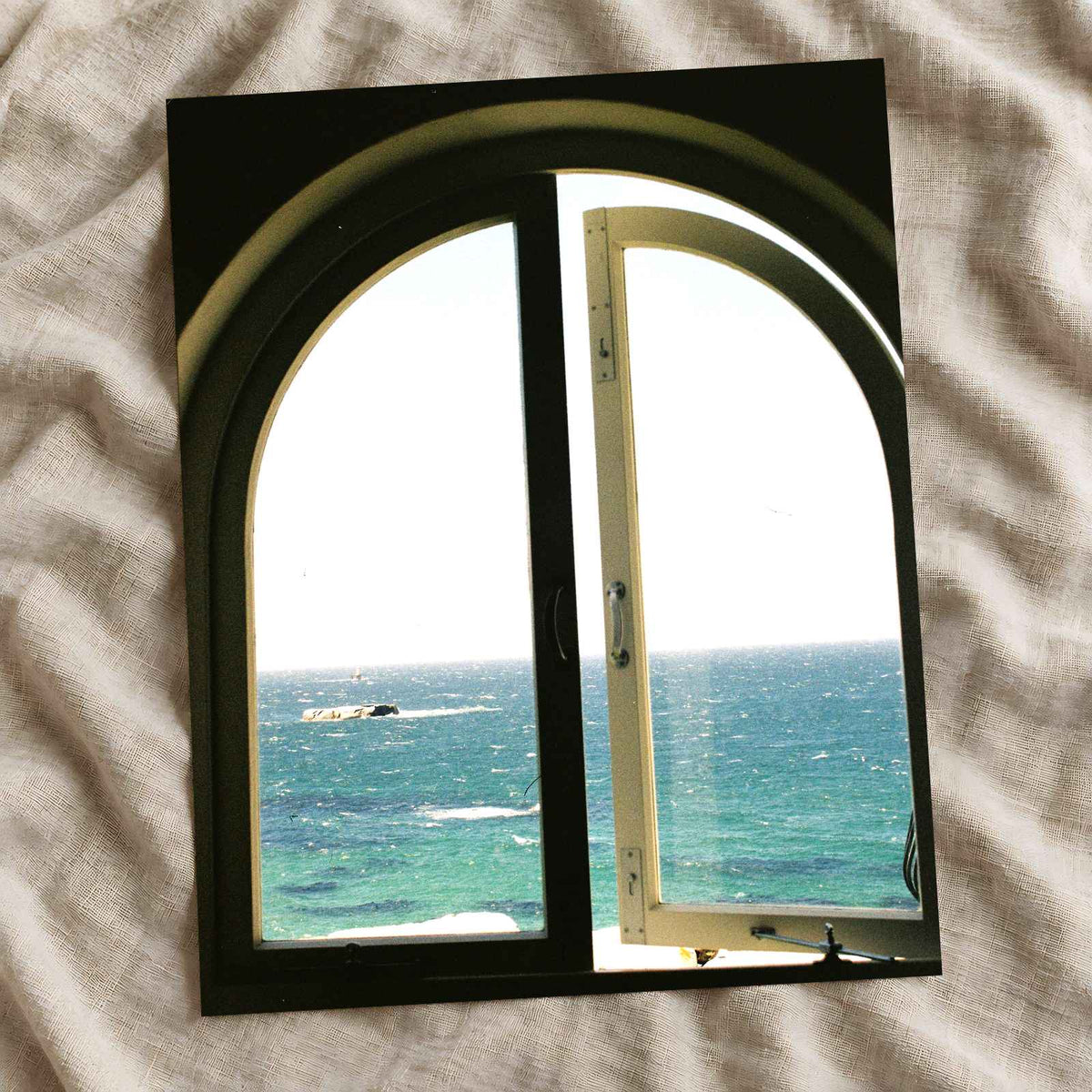 Window to Mediterranean Sea by Stacey Knipe Photo Print Wall Decor