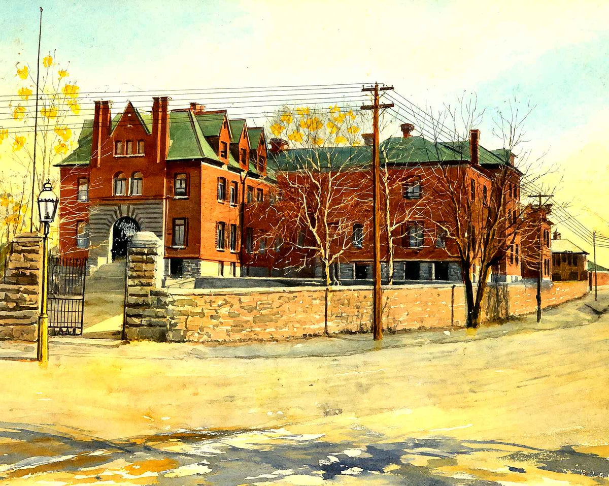 City Hospital, Wilkes-Barre, PA in 1907 art print