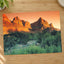 Glowing Sandstone Mountains Photo Print Wall Decor
