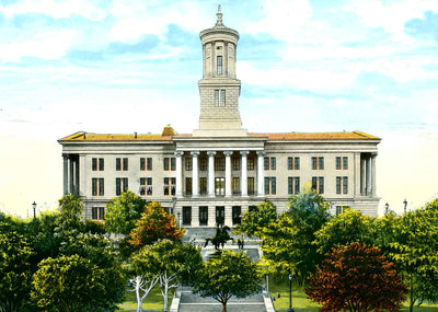 State Capitol, Nashville, TN in 1906 vintage print