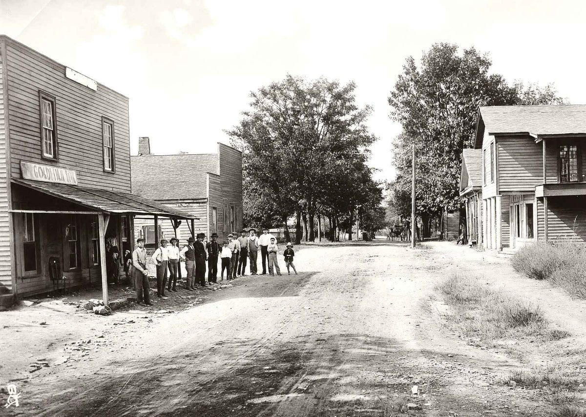 Gold Hill Village, NC's Great Mining Center vintage photo print