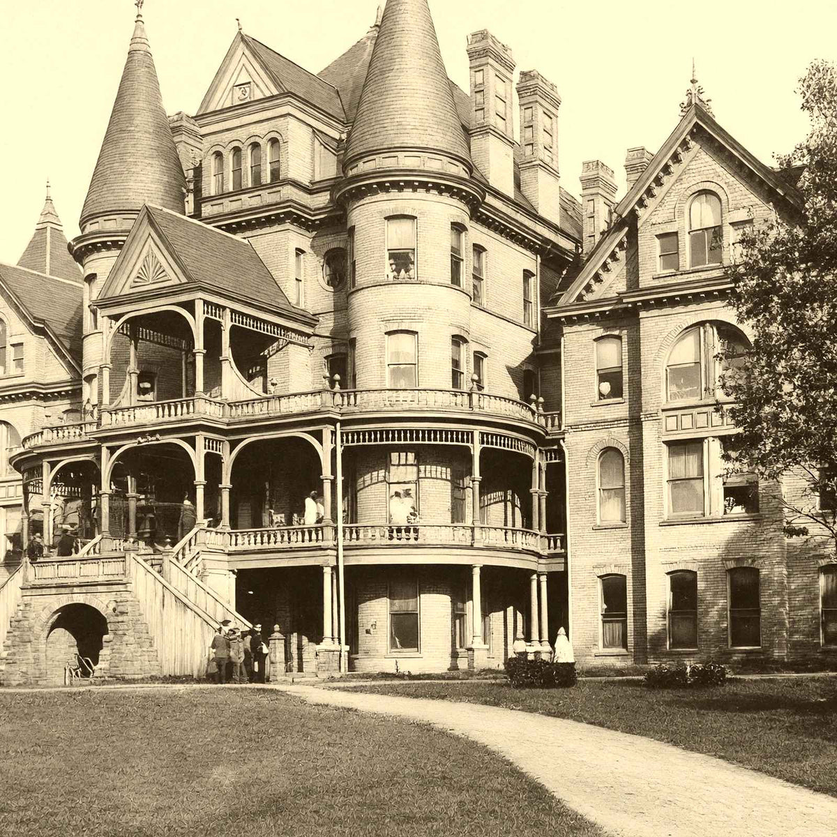 Historic Baptist University for Women Raleigh vintage print