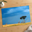 Herd of Giraffe Walking Across Savanna Photo Print Wall Decor