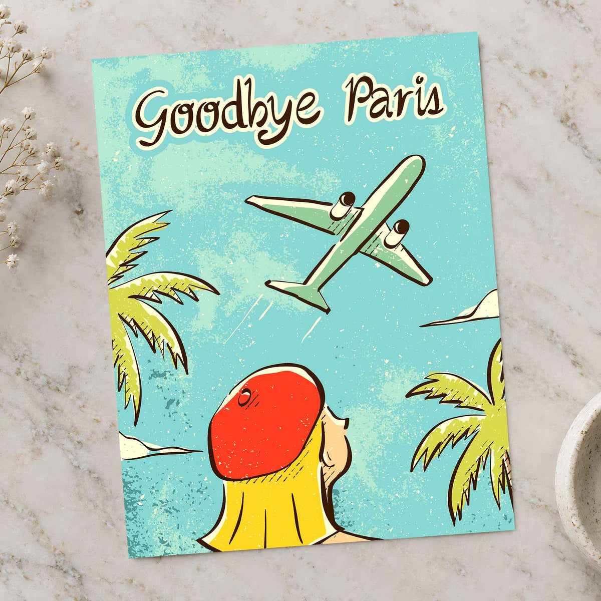 Goodbye Paris by Mylene Cañeso Art Print Wall Decor