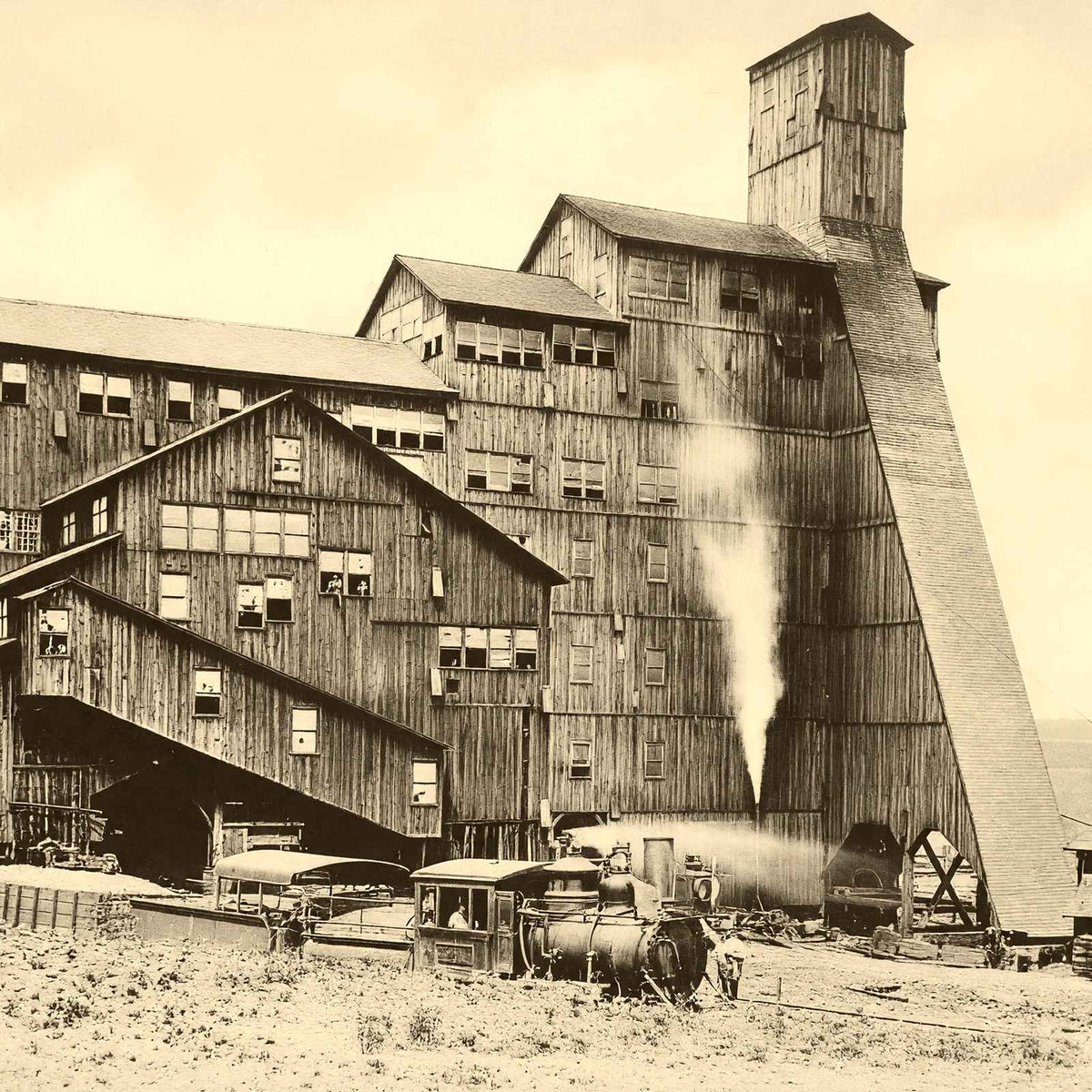 Enterprise Colliery, Shamokin, PA in 1905 vintage photo print
