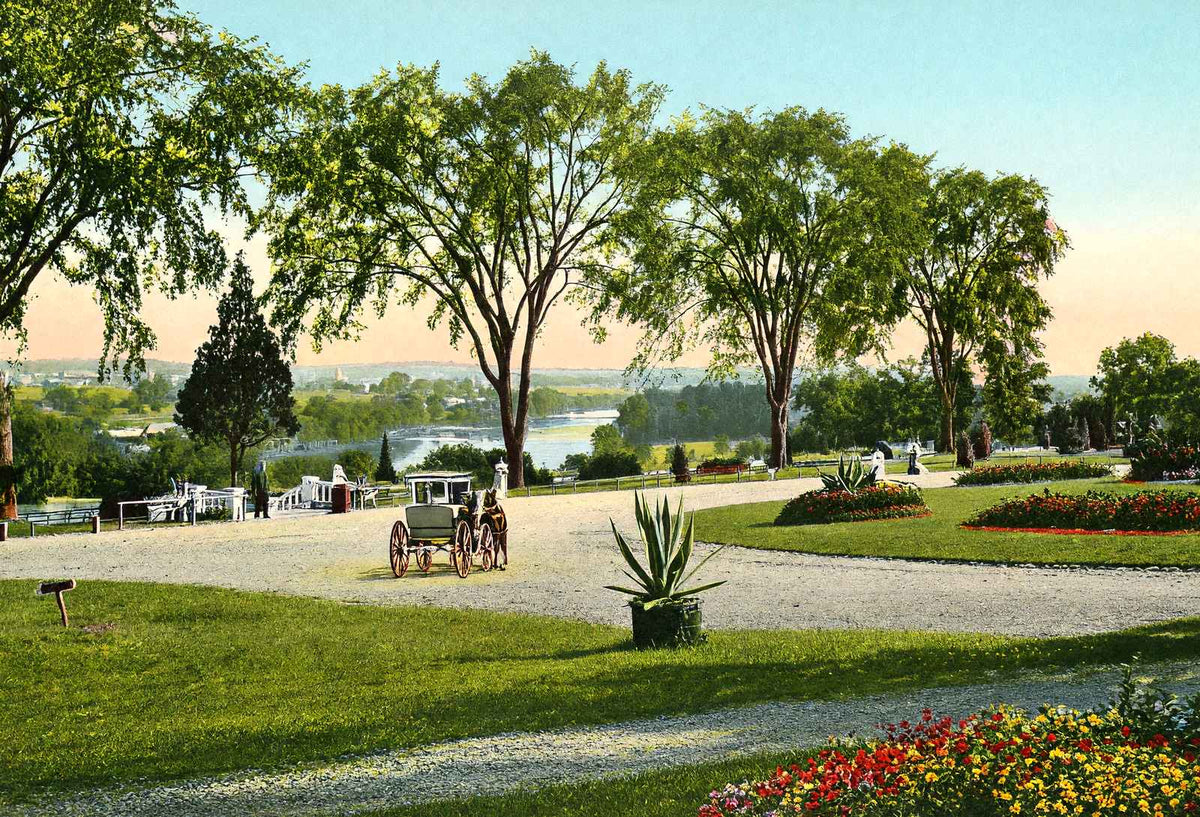 Esplanade at East Side Park, Paterson, NJ vintage print