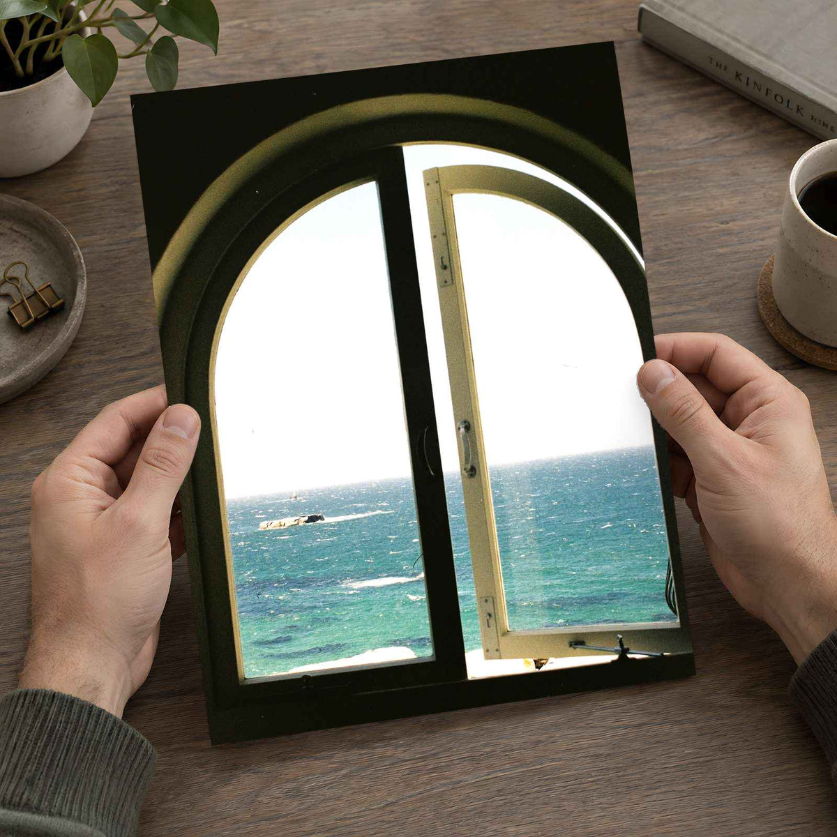 Window to Mediterranean Sea by Stacey Knipe Photo Print Wall Decor