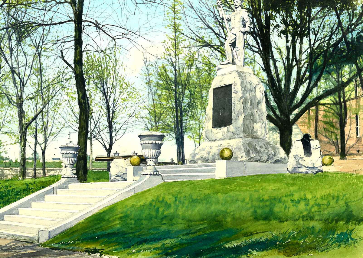 First Defender Monument, Reading PA in 1907 art print