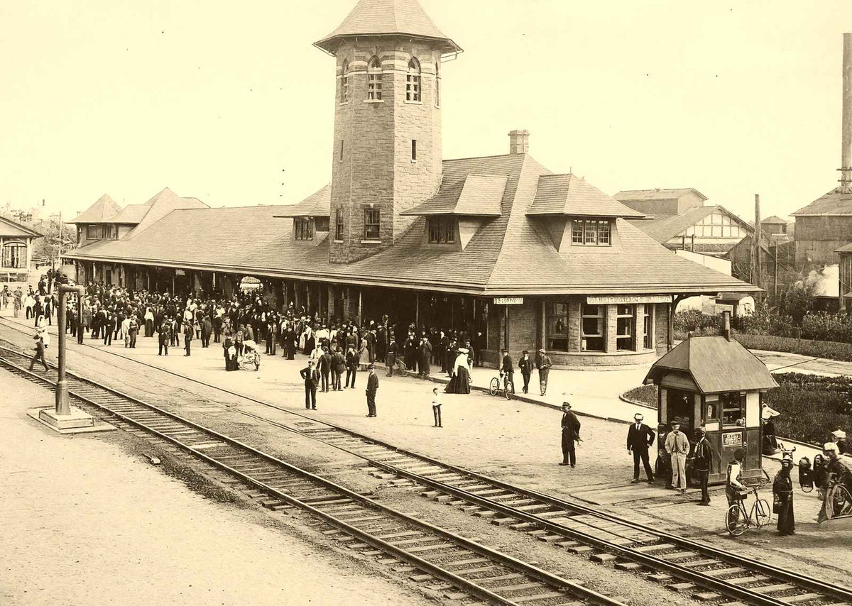 Philadelphia & Reading Depot, Lebanon PA 1905 restored photo print
