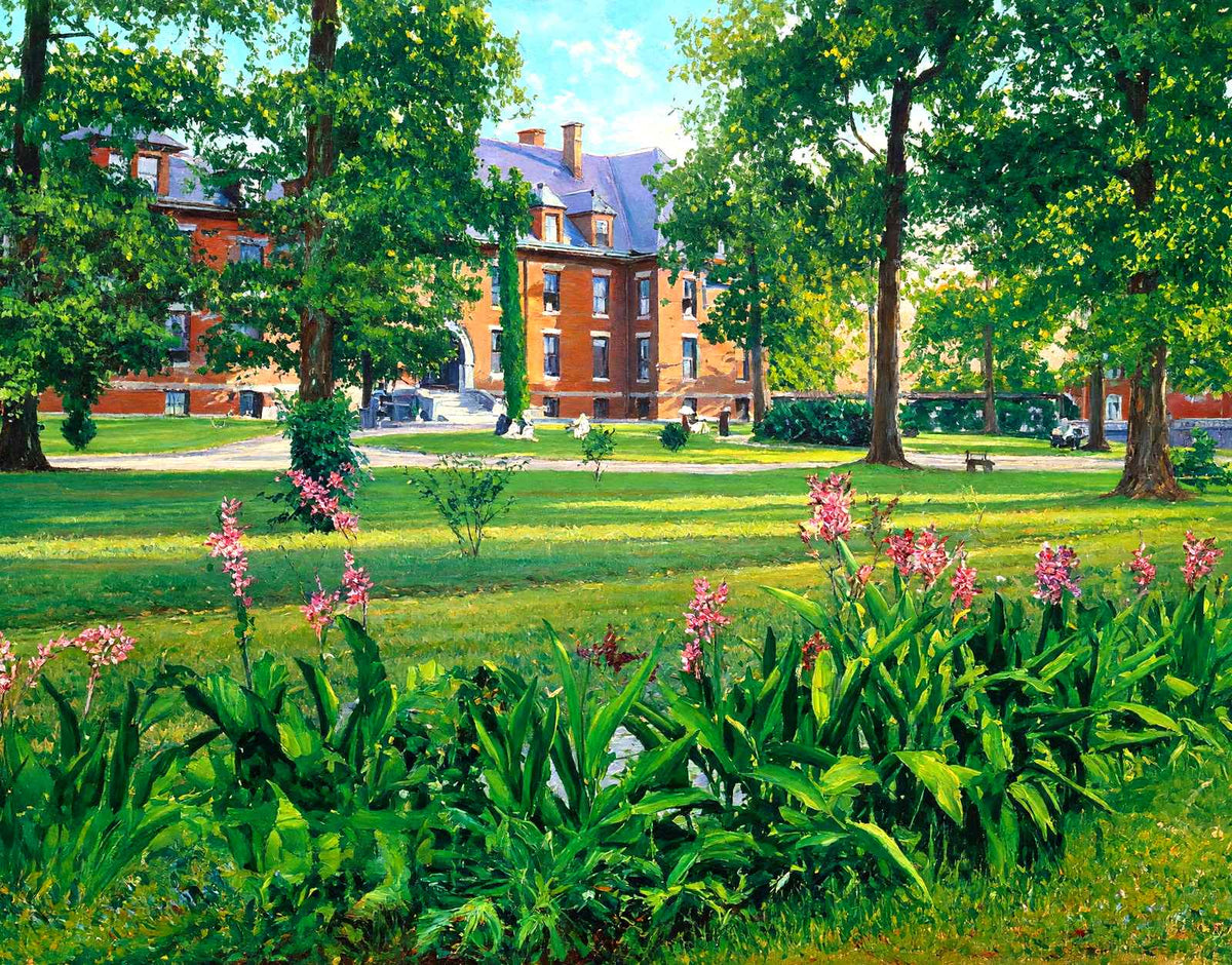 Elizabeth College, Charlotte, NC in 1906 art print