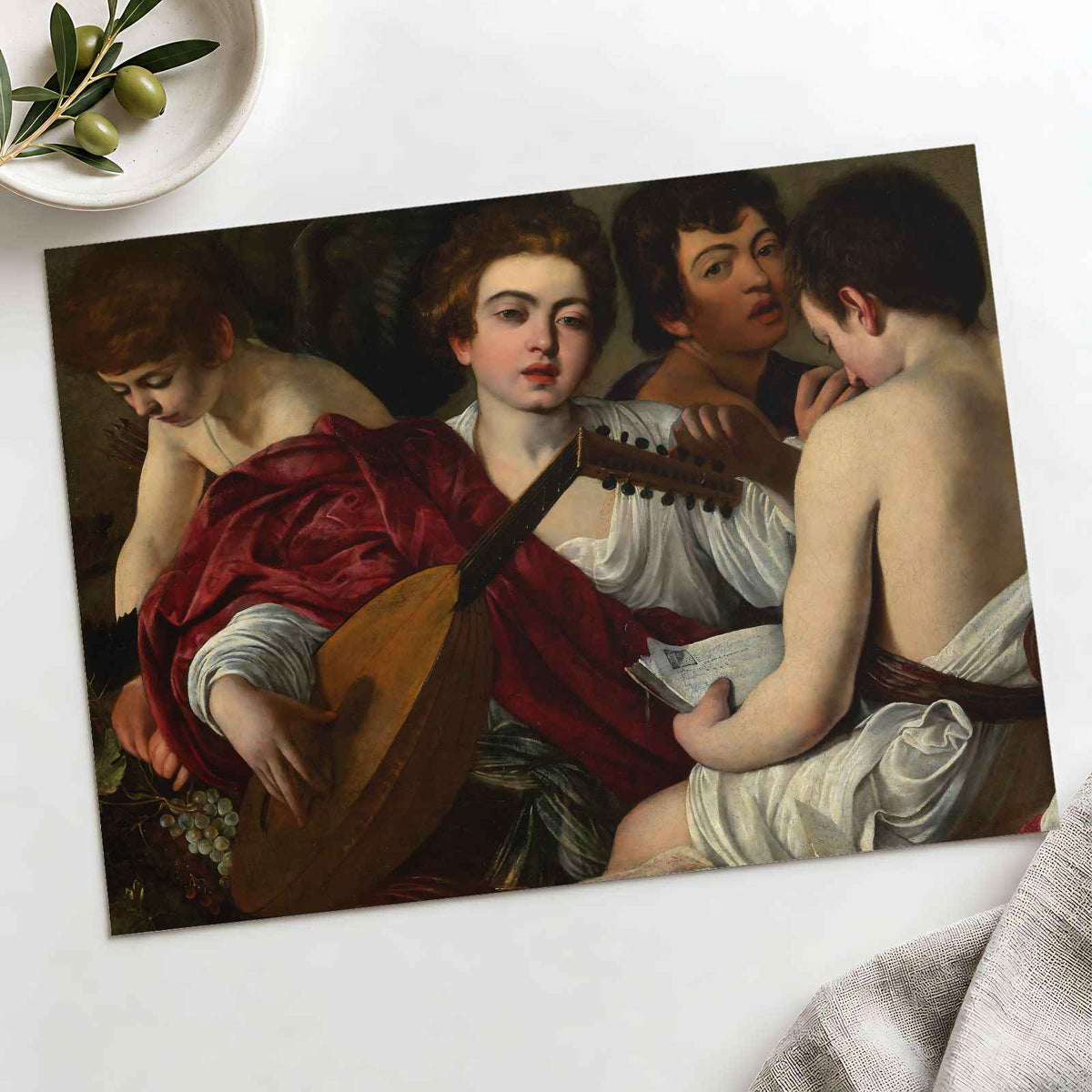 The Musicians art print by Caravaggio (Michelangelo Merisi) (1597)