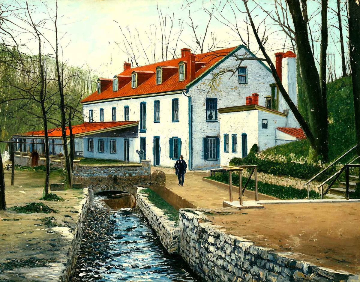 Mineral Springs Park Hotel, Reading, PA 1907 art print