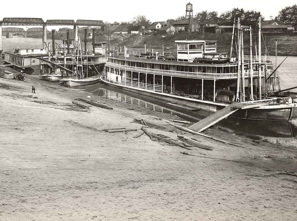 Cumberland River, Nashville, TN in 1907 vintage photo print