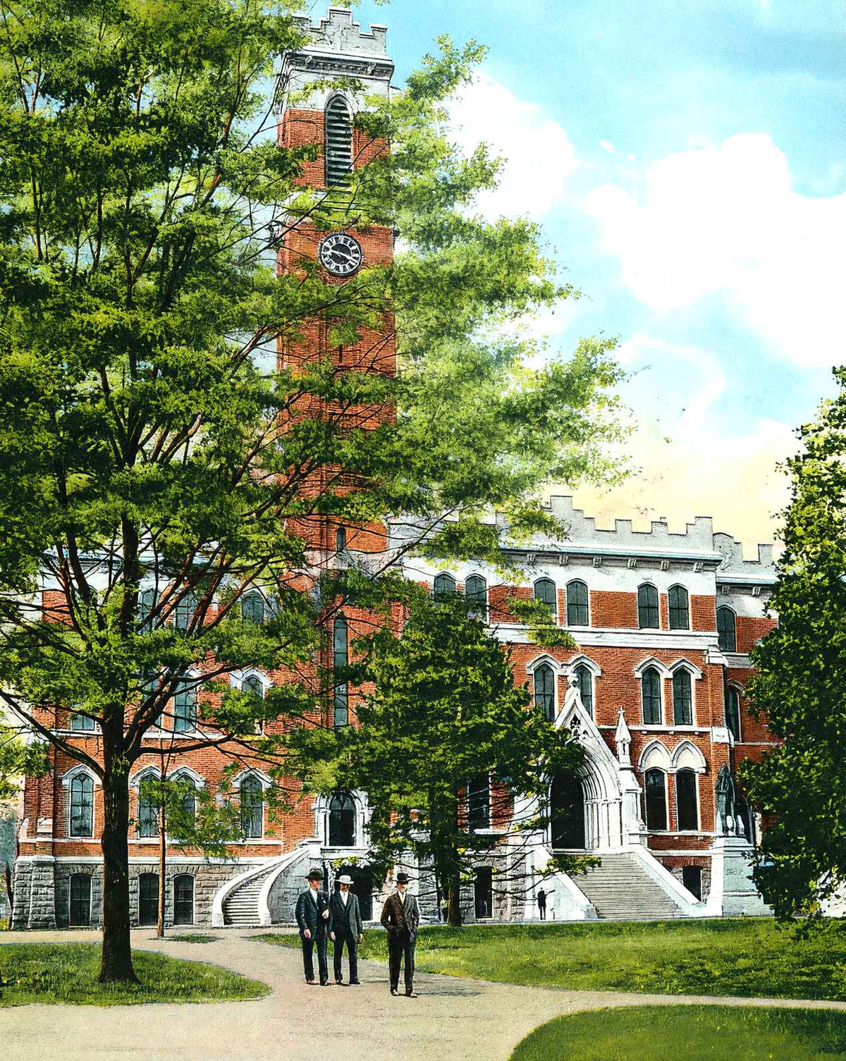 College Hall, Vanderbilt Univ, Nashville, TN vintage print