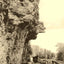 Profile Rock, Bloomsburg, PA in 1905 vintage photo print