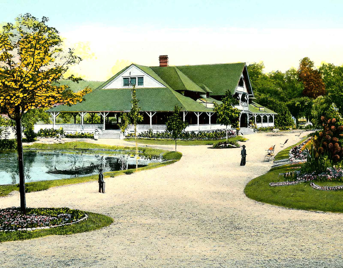 Walk & Casino, Lakemont Park, Altoona 1906 vintage print
