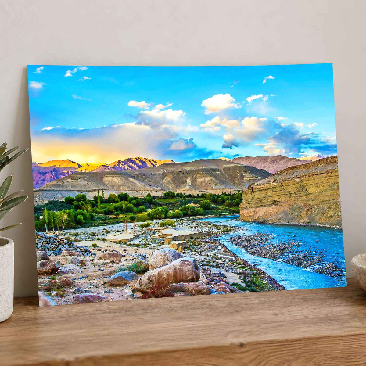 Indus River in Leh Valley, China Photo Print Wall Decor