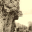 Profile Rock, Bloomsburg, PA in 1905 vintage photo print