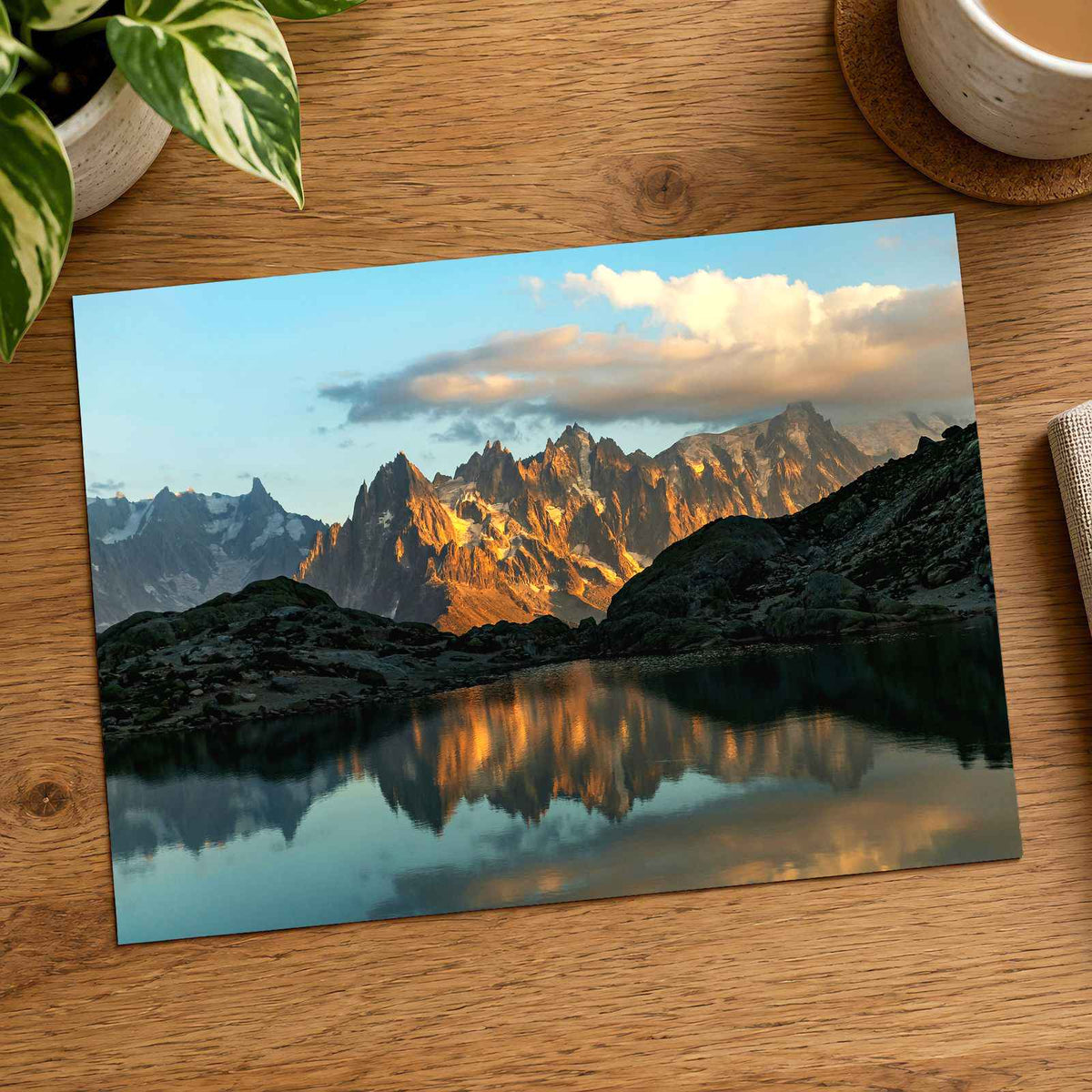 French Alps with Lake in Chamonix by Daniel J. Schwarz Photo Print Wall Decor