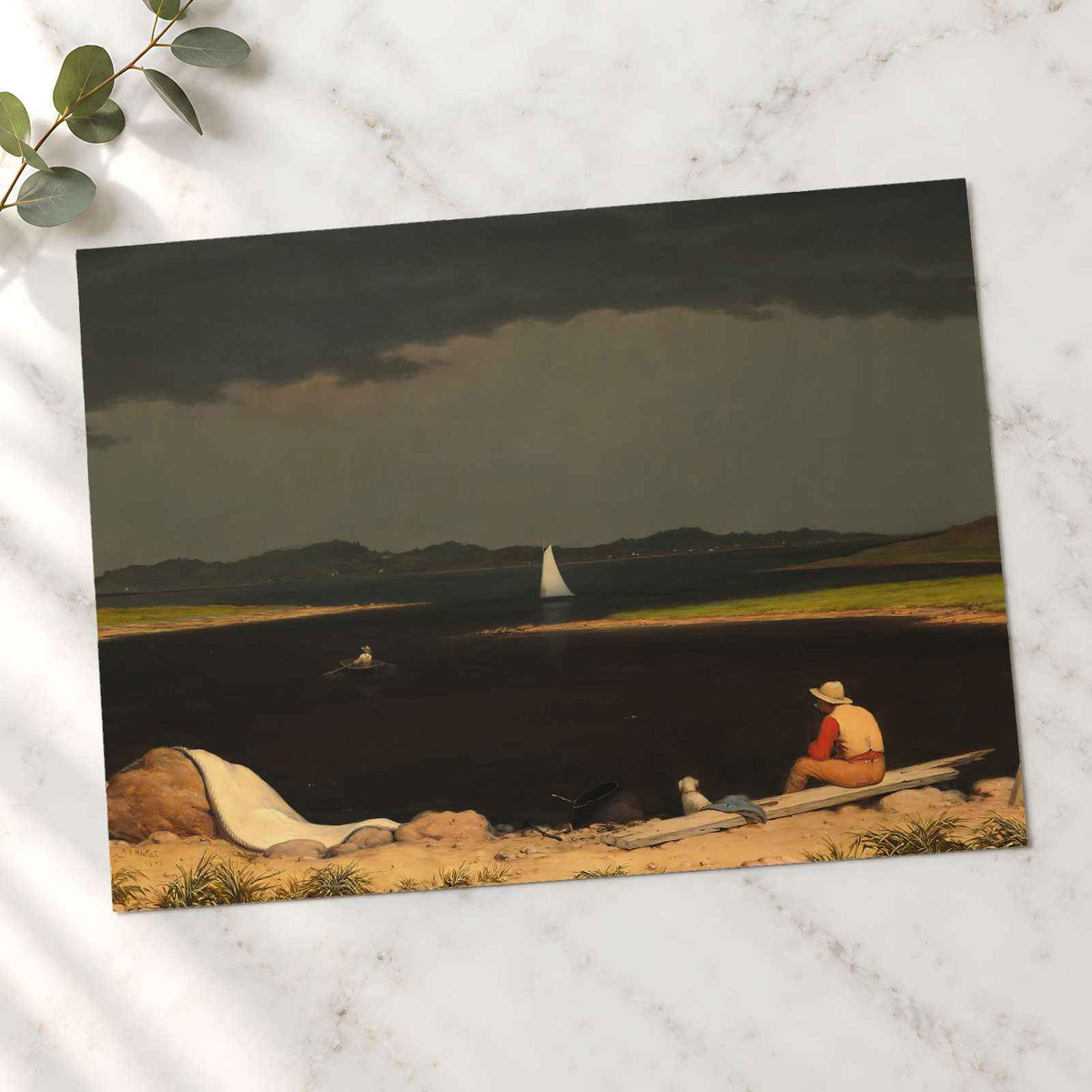 Approaching Thunder Storm art print by Martin Johnson Heade (1859)