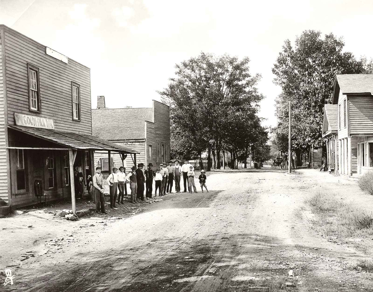 Gold Hill Village, NC's Great Mining Center vintage photo print