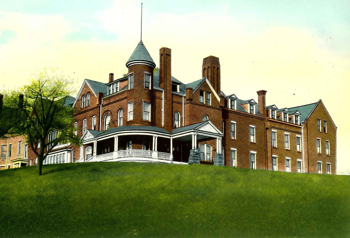 Shenango Valley Hospital, New Castle, PA 1906 vintage print