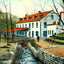 Mineral Springs Park Hotel, Reading, PA 1907 art print