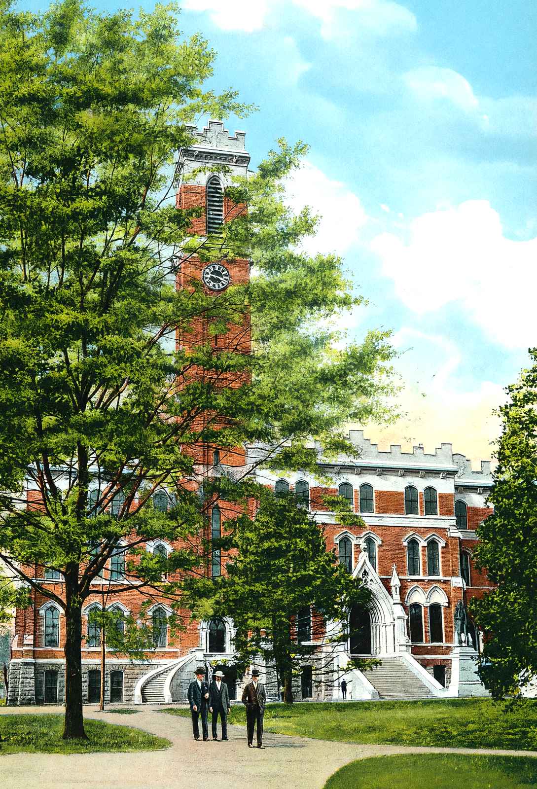 College Hall, Vanderbilt Univ, Nashville, TN vintage print
