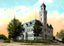 Court House, Waukesha, WI in 1906 vintage print
