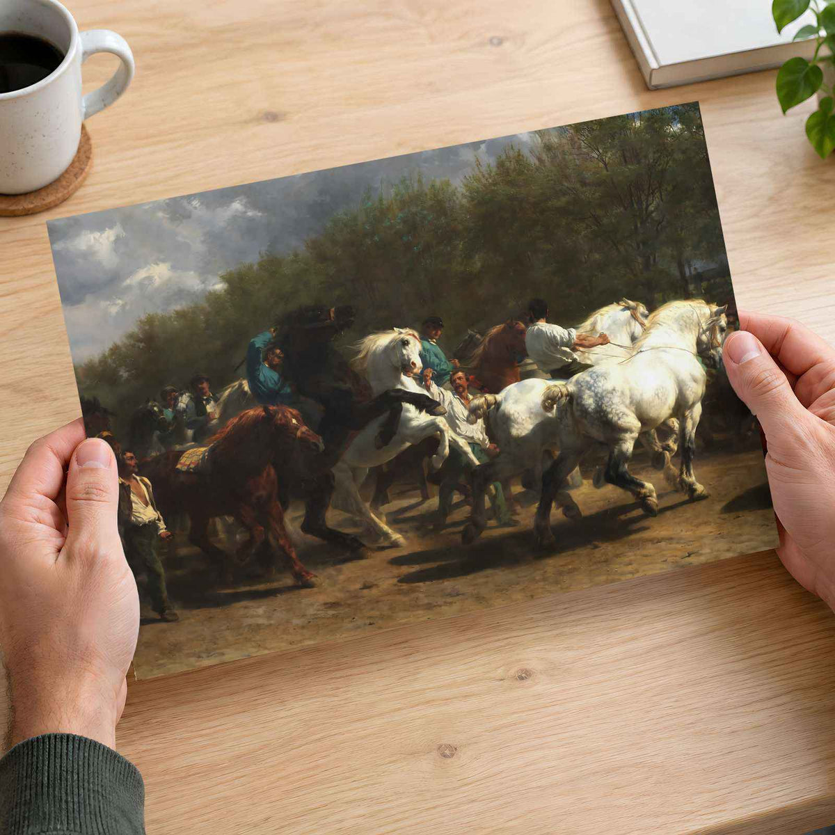 The Horse Fair art print by Rosa Bonheur (1852)