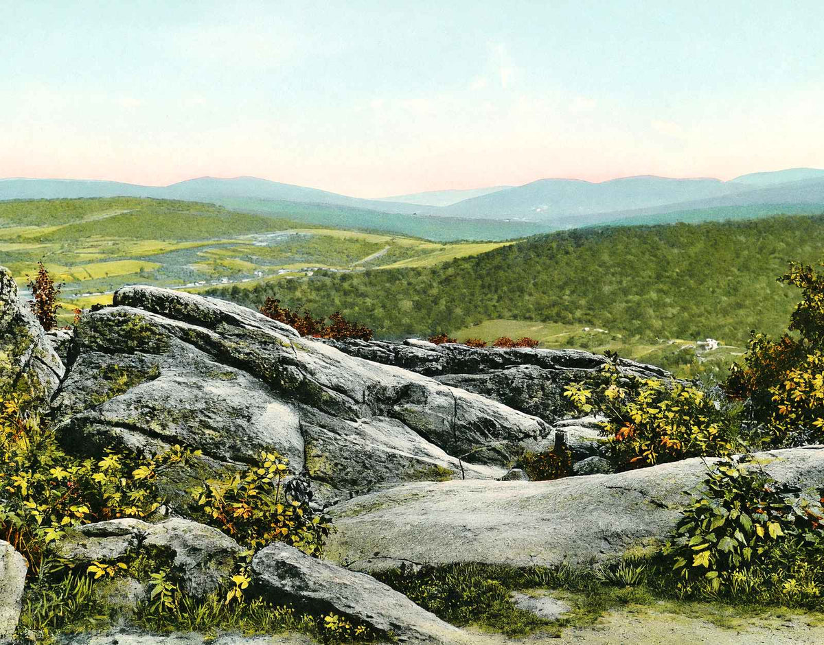 Ragged Edge Near Pen Mar, PA in 1908 vintage print