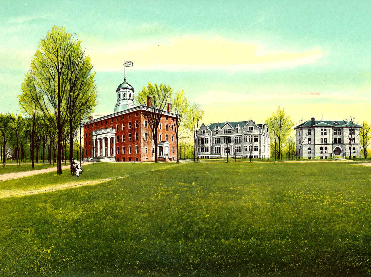 Lawrence University Campus, Appleton, WI 1905 vintage print