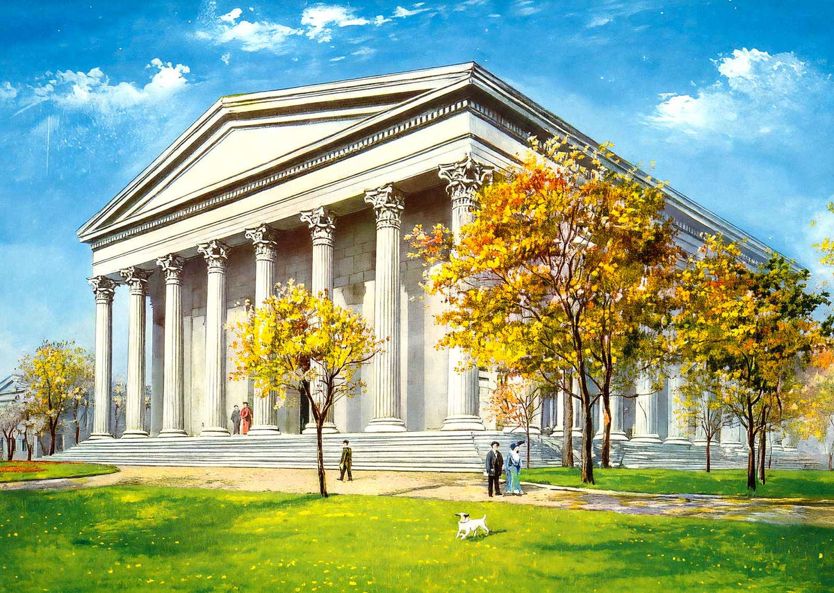 Historic Girard College, Philadelphia PA 1906 vintage print