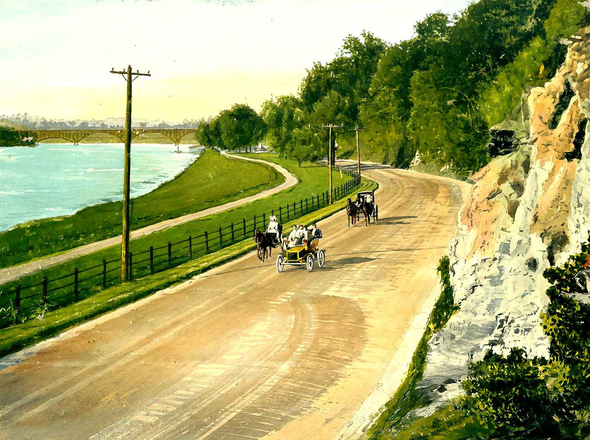 River Drive Fairmount Park, Philadelphia PA art print