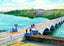 John Street Bridge, Appleton, WI in 1905 art print