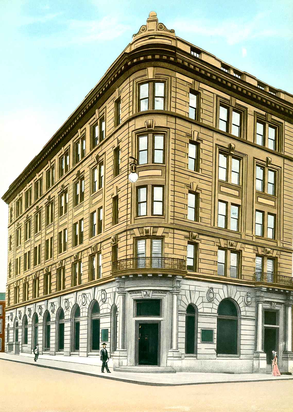 Trust Building, Altoona, PA in 1906 vintage print