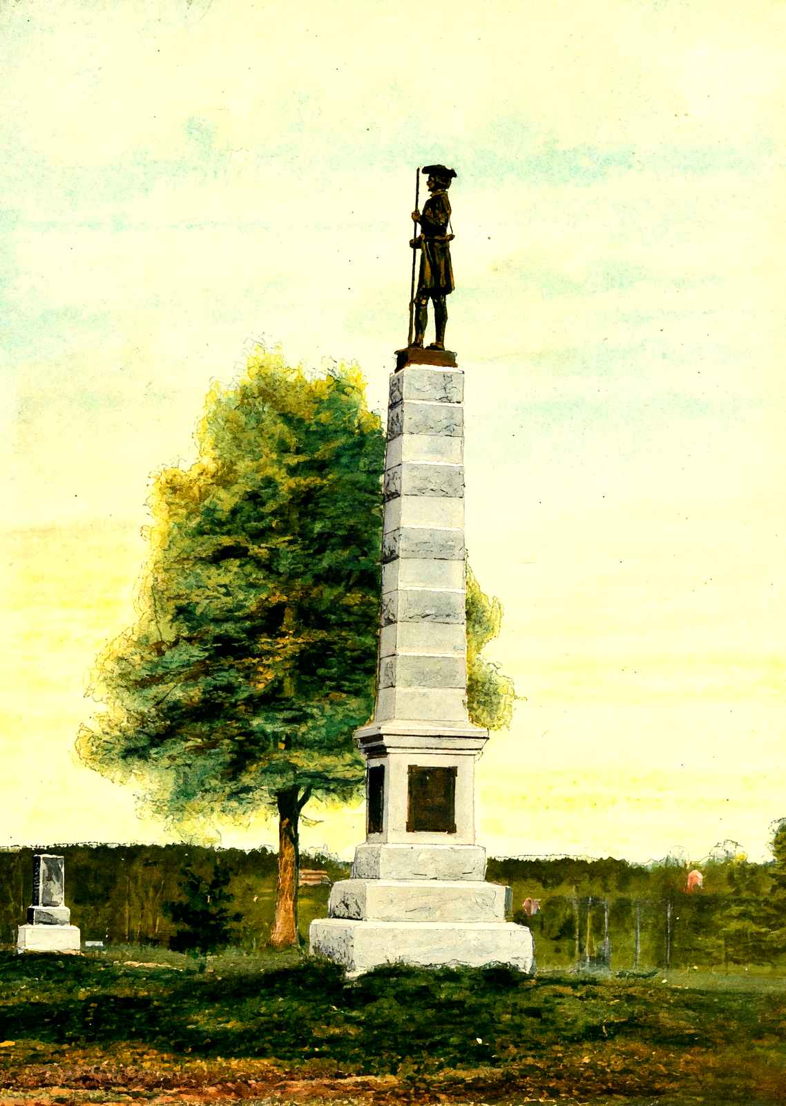 Colonial Monument, Greensboro, NC in 1906 art print