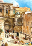 Forecourt of Holy Sepulchre, Jerusalem art print